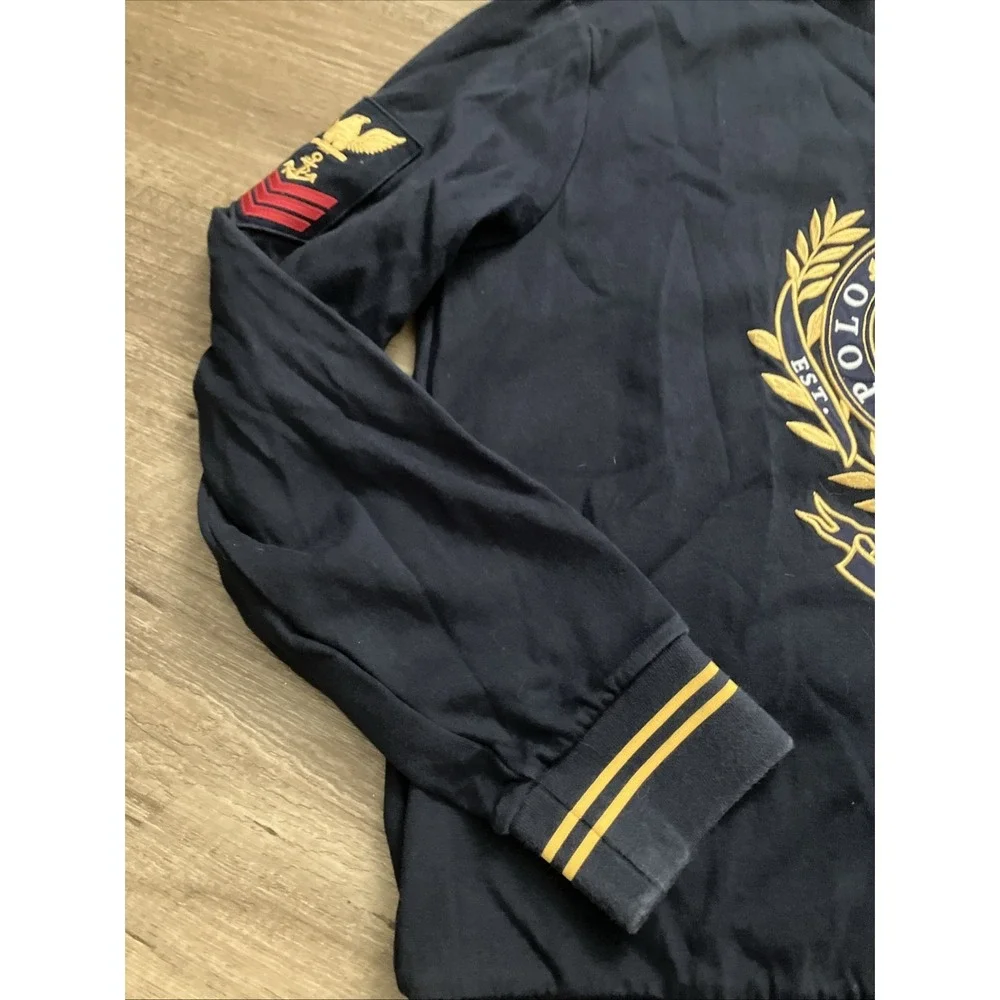 Polo Ralph Lauren Crest Crown Crewneck Sweatshirt Mens Medium Navy New York USA